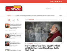 Tablet Screenshot of mynews.in